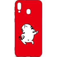 Чохол-накладка TOTO Cartoon Soft Silicone TPU Case Samsung Galaxy M20 Cat Red