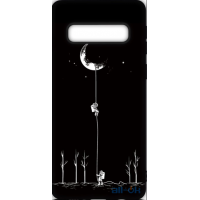 Чохол-накладка TOTO Cartoon Soft Silicone TPU Case Samsung Galaxy S10 Moon Black