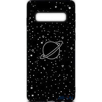 Чохол-накладка TOTO Cartoon Soft Silicone TPU Case Samsung Galaxy S10 Saturn Black