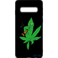 Чохол-накладка TOTO Cartoon Soft Silicone TPU Case Samsung Galaxy S10 Plus Cannabis Black