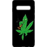 Чохол-накладка TOTO Cartoon Soft Silicone TPU Case Samsung Galaxy S10 Plus Cannabis Black