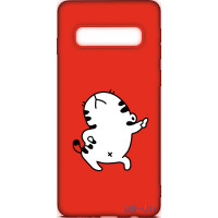 Чохол-накладка TOTO Cartoon Soft Silicone TPU Case Samsung Galaxy S10 Plus Cat Red