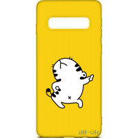Чохол-накладка TOTO Cartoon Soft Silicone TPU Case Samsung Galaxy S10 Plus Cat Yellow