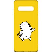 Чохол-накладка TOTO Cartoon Soft Silicone TPU Case Samsung Galaxy S10 Plus Cat Yellow