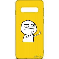 Чохол-накладка TOTO Cartoon Soft Silicone TPU Case Samsung Galaxy S10 Plus FK 2 Yellow