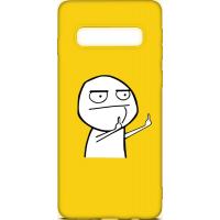 Чохол-накладка TOTO Cartoon Soft Silicone TPU Case Samsung Galaxy S10 Plus FK 2 Yellow