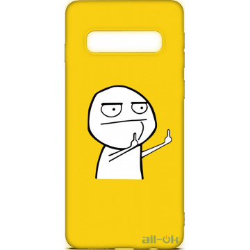 Чохол-накладка TOTO Cartoon Soft Silicone TPU Case Samsung Galaxy S10 Plus FK 2 Yellow