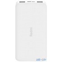 Зовнішній акумулятор (Power Bank) Xiaomi Redmi Power Bank 10000mAh White (VXN4286, PB100LZM, VXN4266) UA UCRF