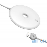 Бездротовий зарядний пристрій Baseus Donut Wireless Charger White (WXTTQ-02)
