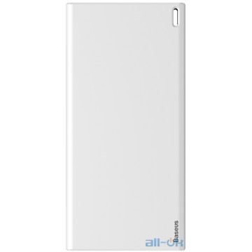 Зовнішній акумулятор (Power Bank) Baseus Choc 10000mAh White (PPALL-QK21)
