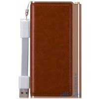 Зовнішній акумулятор (Power Bank) Momax iPower Elite 5000mAh Emboss Brown (IP51AF)