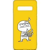 Чохол-накладка TOTO Cartoon Soft Silicone TPU Case Samsung Galaxy S10 Plus FK 9 Yellow