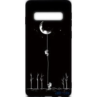 Чохол-накладка TOTO Cartoon Soft Silicone TPU Case Samsung Galaxy S10 Plus Moon Black