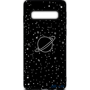 Чохол-накладка TOTO Cartoon Soft Silicone TPU Case Samsung Galaxy S10 Plus Saturn Black