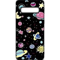 Чохол-накладка TOTO Cartoon Soft Silicone TPU Case Samsung Galaxy S10 Plus Space Planets Black