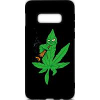 Чохол-накладка TOTO Cartoon Soft Silicone TPU Case Samsung Galaxy S10e Cannabis Black