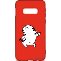 Чохол-накладка TOTO Cartoon Soft Silicone TPU Case Samsung Galaxy S10e Cat Red