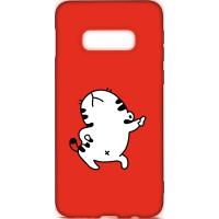 Чохол-накладка TOTO Cartoon Soft Silicone TPU Case Samsung Galaxy S10e Cat Red
