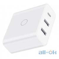 Мережевий зарядний пристрій Xiaomi ZMI Power Adapter USB-C 2USB 65W White (HA832)