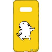 Чохол-накладка TOTO Cartoon Soft Silicone TPU Case Samsung Galaxy S10e Cat Yellow