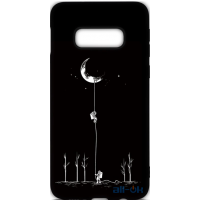 Чохол-накладка TOTO Cartoon Soft Silicone TPU Case Samsung Galaxy S10e Moon Black