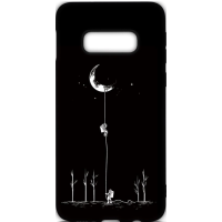 Чохол-накладка TOTO Cartoon Soft Silicone TPU Case Samsung Galaxy S10e Moon Black