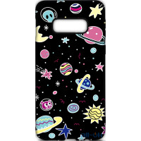 Чохол-накладка TOTO Cartoon Soft Silicone TPU Case Samsung Galaxy S10e Space Planets Black