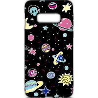 Чохол-накладка TOTO Cartoon Soft Silicone TPU Case Samsung Galaxy S10e Space Planets Black