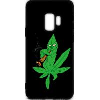 Чохол-накладка TOTO Cartoon Soft Silicone TPU Case Samsung Galaxy S9 Cannabis Black