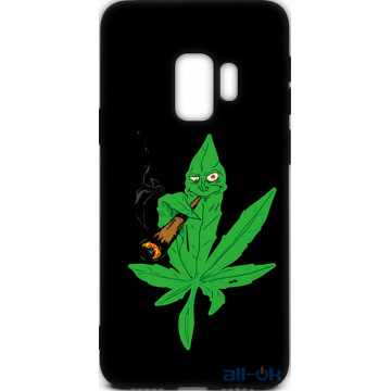 Чохол-накладка TOTO Cartoon Soft Silicone TPU Case Samsung Galaxy S9 Cannabis Black