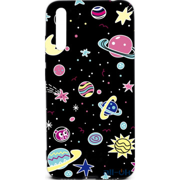 Чохол-накладка TOTO Cartoon Soft Silicone TPU Case Xiaomi Mi 9 SE B21 Space Planets Black