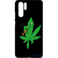 Чохол-накладка TOTO Cartoon Soft Silicone TPU Case Huawei P30 Pro Cannabis Black