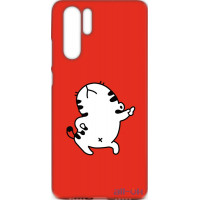 Чохол-накладка TOTO Cartoon Soft Silicone TPU Case Huawei P30 Pro Cat Red