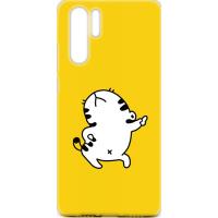 Чохол-накладка  TOTO Cartoon Soft Silicone TPU Case Huawei P30 Pro Cat Yellow