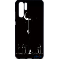 Чохол-накладка TOTO Cartoon Soft Silicone TPU Case Huawei P30 Pro Moon Black