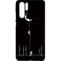 Чохол-накладка TOTO Cartoon Soft Silicone TPU Case Huawei P30 Pro Moon Black