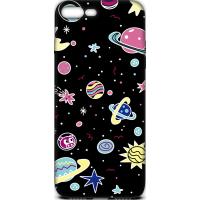 Чохол-накладка TOTO Cartoon Soft Silicone TPU Case Apple iPhone 7 Plus/8 Plus Space Planets Black
