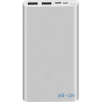 Зовнішній акумулятор Xiaomi Mi PowerBank 3 New 10000mAh Type-C Silver (PLM013ZM) (VXN4273GL)