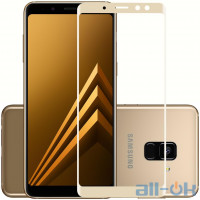 Захисне Скло для Samsung A730 (A8 Plus-2018) 3D Gold
