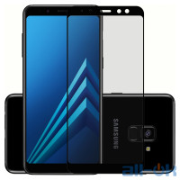 Захисне Скло 3D для Samsung A730 (A8 Plus-2018) Black