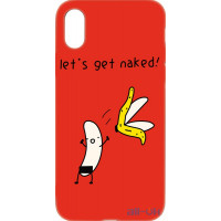 Чохол-накладка TOTO Cartoon Soft Silicone TPU Case Apple iPhone X/XS Banana Red