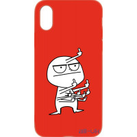 Чохол-накладка TOTO Cartoon Soft Silicone TPU Case Apple iPhone X/XS FK9 Red