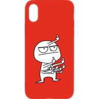 Чохол-накладка TOTO Cartoon Soft Silicone TPU Case Apple iPhone X/XS FK9 Red
