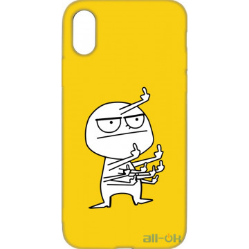 Чохол-накладка TOTO Cartoon Soft Silicone TPU Case Apple iPhone X/XS FK9 Yellow