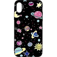 Чохол-накладка TOTO Cartoon Soft Silicone TPU Case Apple iPhone X/XS Space Planets Black
