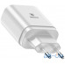 Мережевий зарядний пристрій Baseus USB Wall Charger 3xUSB 3.4A Mirror Lake Intelligent Digital Display White (CCALL-BH02) UA UCRF — інтернет магазин All-Ok. фото 2