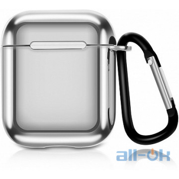 Кейс TOTO Electroplate TPU Cover Case AirPods Silver