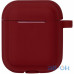 Кейс TOTO Plain Cover With Stripe Style Case AirPods Wine Red		 — интернет магазин All-Ok. Фото 3