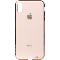 Чохол-накладка TOTO Electroplate TPU Case Apple iPhone X/XS Rose Gold