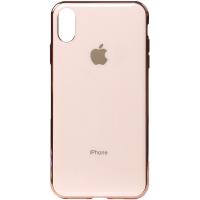 Чохол-накладка TOTO Electroplate TPU Case Apple iPhone X/XS Rose Gold